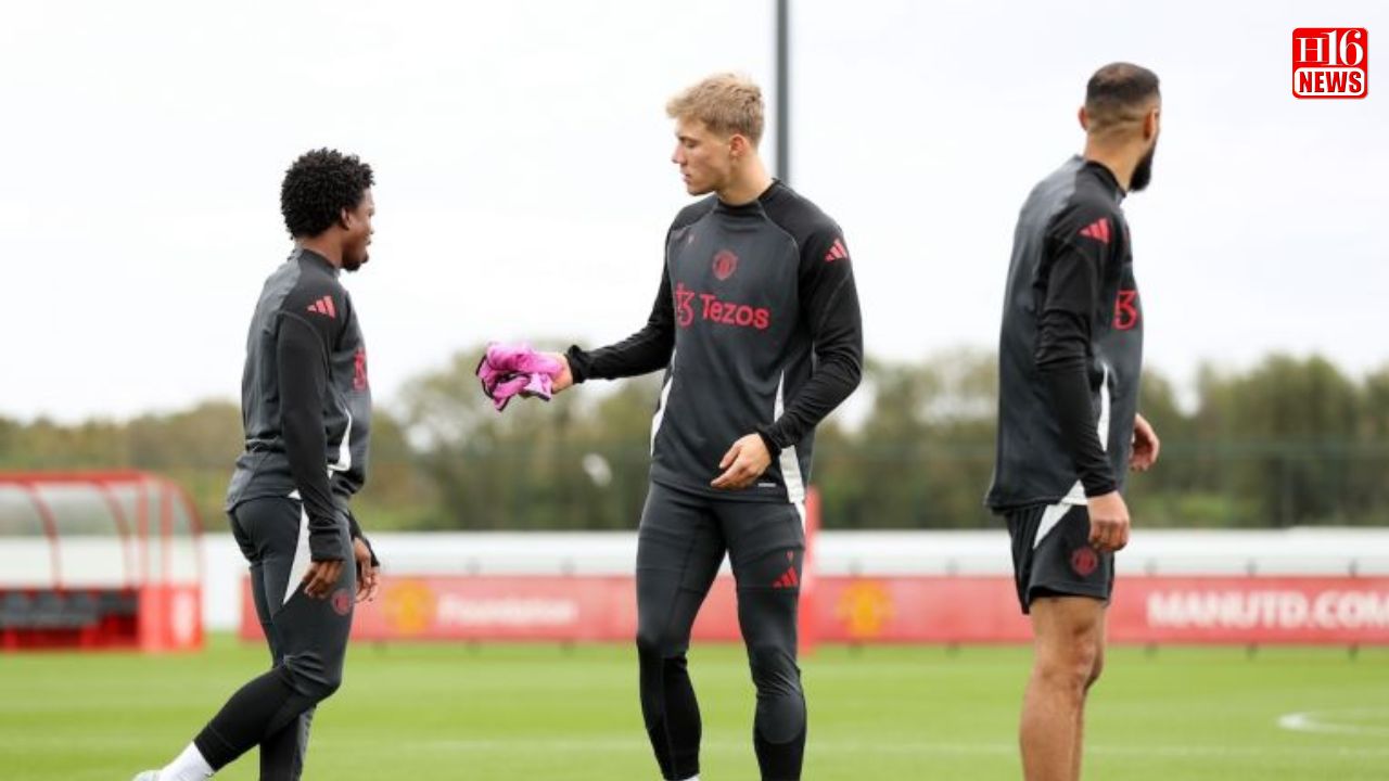 Man United receive massive shot in the arm as trio return to training ahead of Europa League final
